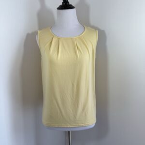 Kettlewell Tank Small Pipa Scoop Neck Soft Stretch Buttercup Butter Yellow